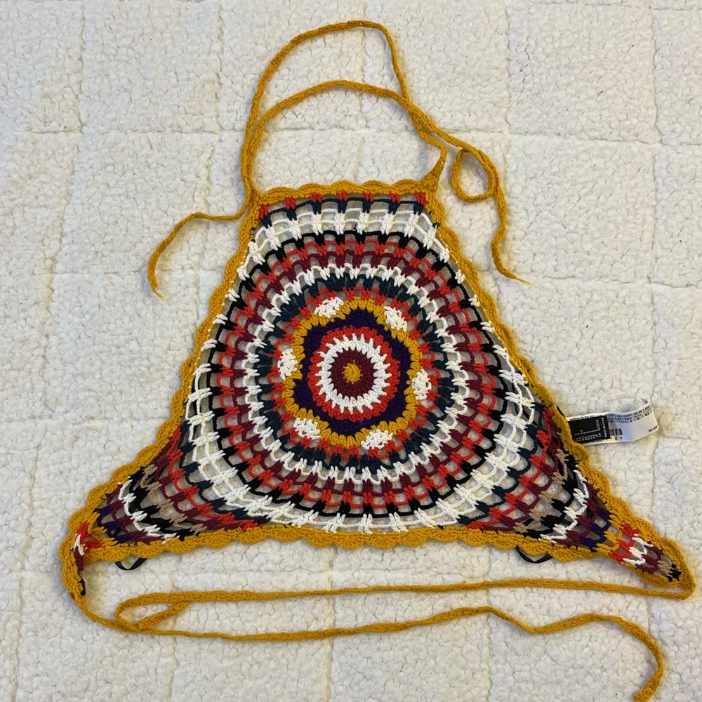 Retro Crochet halter top - Picture 3 of 6